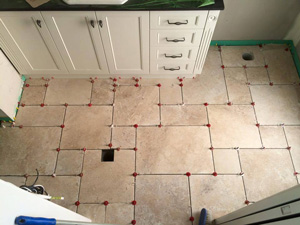 Offset tile pattern so easy to bring about with ATR's T spacing plate