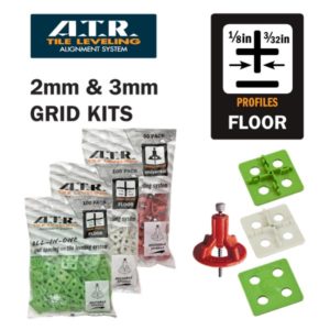 ATR Tile Leveling 2mm & 3mm Floor Grid Kits