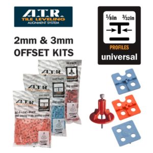 ATR Tile Leveling 2mm & 3mm Universal Offset Kits